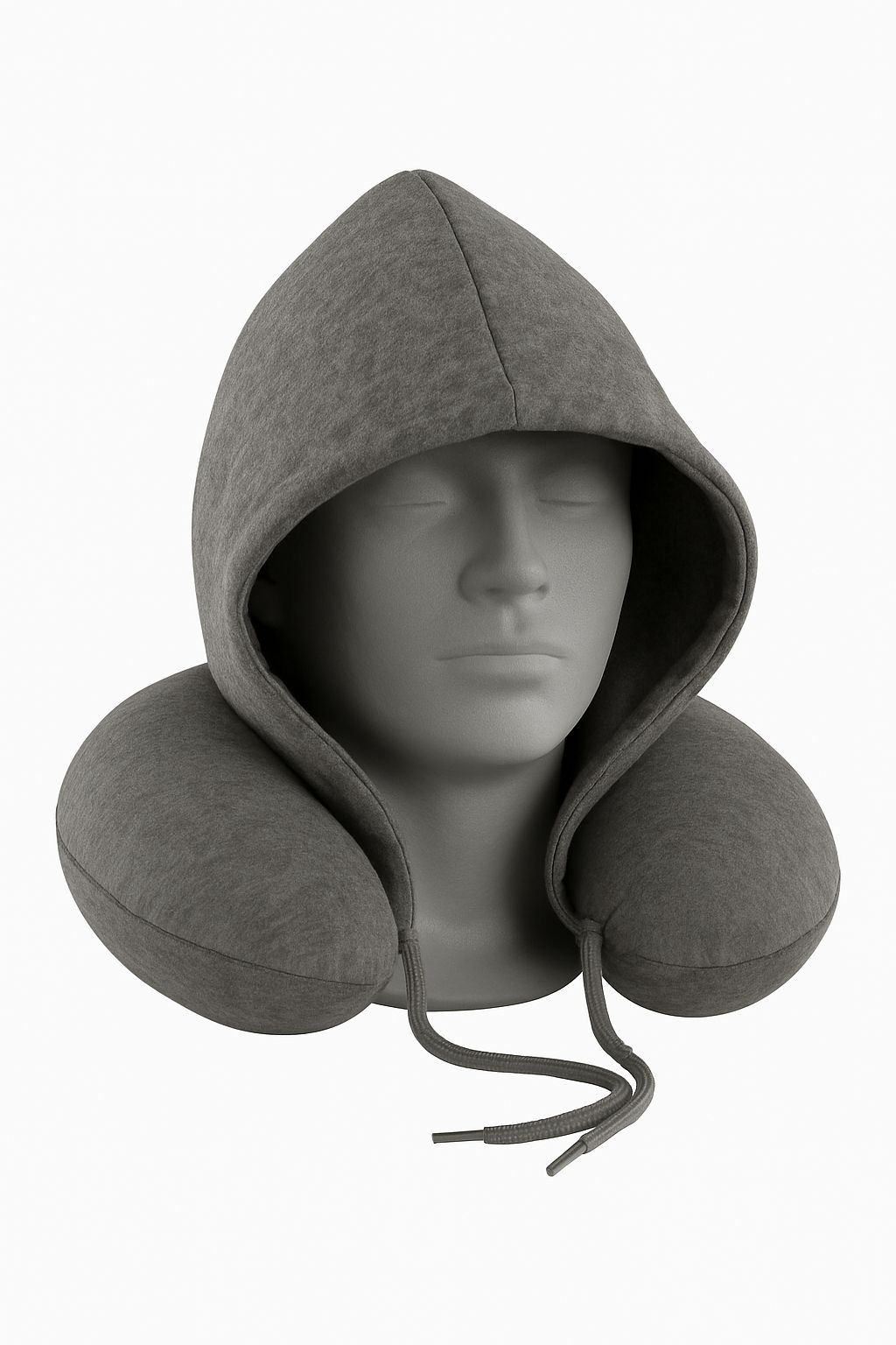 Hooded Travel Pillow for Flights & Road Trips - Neck support & sleep hood